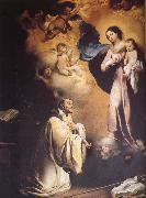 Bartolome Esteban Murillo San Bernardo and the Virgin Mary France oil painting artist